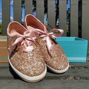Rose Gold Glitter Keds / Kate Spade Shoes